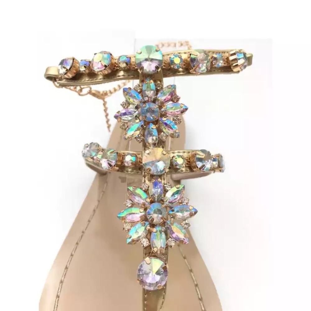 ✨MORE SIZES SOON!✨Embellished Crystal Sandals✨ - Picture 2 of 6